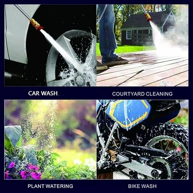 Cordless Portable Wireless Pressure Washer Gun 48V 12000mah High Pressure Water Gun for Car/Bike Wash